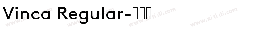 Vinca Regular字体转换